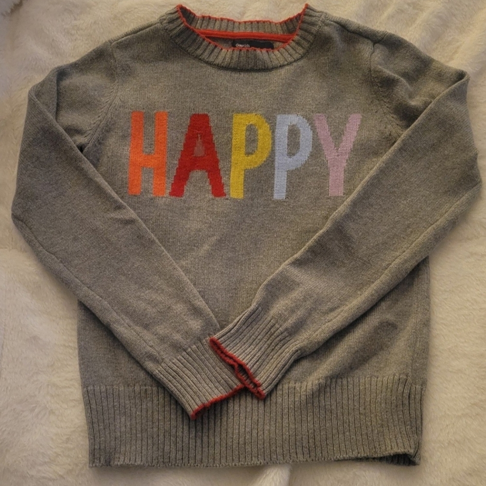 Vintage Gap Kids Happy Sweater Size M (8)